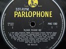 BEATLES 1969 MONO UK Parlophone LP - Please Please Me - NO SOLD IN UK STATEMENT