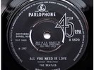 The Beatles - All You Need Is Love - UK 1967 1st Press 45 *EXCELLENT*