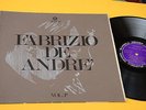 FABRIZIO DE ANDRE LP VOL. 1 1°ST ORIG COPERTINA APRIBILE VELINA TRASPARENTE PERF