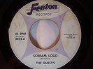 Quests Scream Loud / Psychic Original Rare 1966 Fenton Michigan Garage Rock 45