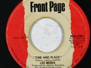 Funk 45 LEE MOSES Time And Place / I Can't Take No Chances on Front Page