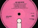 FREE Fire And Water LP UK 1970 VERY 1st Press A1/B1 ROUGH PINK Island EX+/MINT
