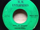 PRESTON PETERS Don't Do Nothing RUBY JOHNSON To The Right soul 45 on M.M.