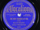 78 RPM -- Billie Holiday and her Orchestra, Vocalion 4457, EE+