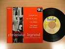 CHRISTIANE LEGRAND N'attends pas FRENCH EP BARCLAY VOCAL SCAT