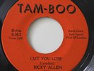 RICKY ALLEN-CUT YOU LOSE /SOUL STREET-NORTHERN FUNK on Tam-Boo