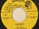 rockabilly instr 45   CHUCK RIO + ORIGINALS “Margarita” on JACKPOT nice ’59 HEAR
