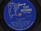 Orig CHARLIE PARKER K.C. Blues/She Rote 10'' 78 CLEF Bebop MILES DAVIS MAX ROACH