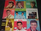 9 Teen Idol 1950s/60s Picture Sleeves 45 RPM Elvis, Ricky, Everly Brothers Etc
