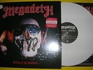 Megadeth - KILLING IS MY BUSINESS limited white vinyl LP album 100 only UNPLAYED