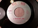 RARE Rockabilly Dawn 5 A Necessary Evil Mike's Bag 45 rpm BEE - GEE Garage Label