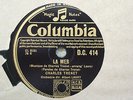 78rpm Charles Trenet Orchestra dir. Albert Lasry – La Mer.   Cat No. D.C.414