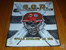 S.O.D.  STORMTROOPERS OF DEATH 80S VINTAGE BACKPATCH ANTHRAX  M.O.D HIRAX