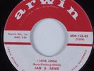 Rock & Roll 45 JAN & ARNIE I Love Linda ARWIN HEAR