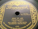 BEN BERNIE ROOSEVELT ORCH 78rpm Let Me Dream In Your Arms BRUNSWICK 4385 EX E-