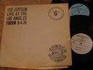LED ZEPPELIN Live at LA Forum 9-4-70 Double LP Rubber Bubber RARE Private Press