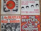 THE BEATLES - rare set of 4 original French France Odeon PS 45 7