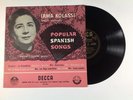 Popular Spanish Songs - Irma Kolassi - Andre Collard LW 5143 Decca 10