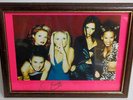 Spice Girls - Photograph in frame with AUTOGRAPH of all 5 members of Spice Girls