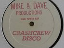CRASHCREW DISCO High Power Rap RARE PRESSING DISCO RAP 12