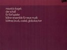 Mauricio Kagel - Der Schall für 5 Spieler, Globokar, Caskel, Tarr Avantgarde LP