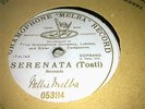 NELLIE MELBA SERENATA TOSTI GRAMOPHONE MELBA RECORD 053114