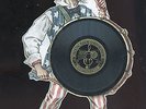 circa 1918 Uncle Sam Talking Book phonograph record,vintage patriotic