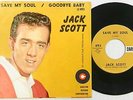 JACK SCOTT 45 Save My Soul CARLTON Rockabilly PICTURE SLEEVE #CC561