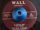 RARE 45 - THE NEW YORKERS A LITTLE BIT TEARS IN MY EYES DOO WOP SOUL Listen