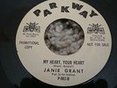 JANIE GRANT   MY HEART YOUR HEART  PARKWAY LABEL EX BARGAIN