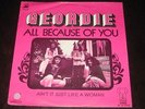 Geordie rare '73 Dutch 45 All Because Of You in org. PS   AC/DC  Brian Johnson