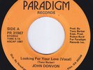 JOHN DONVON Looking For Your Love  modern soul 45 boogie FEW KNOWN