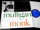 Gerry Mulligan meets Thelonious Monk Riverside US Vinyl Orig. rare /112