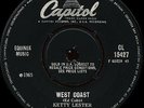 Rare Northern Soul 45 rpm; Ketty Lester-West Coast UK Capitol.Great copy