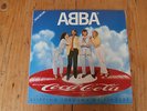 7 INCH SINGLE ABBA SLIPPING THROUGH MY FINGERS JAPAN PROMO RED VINYL PIC DISC