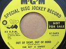 THE BIT' A SWEET - Out of Sight, Out of Mind  RARE 60's garage punk PROMO MGM 45