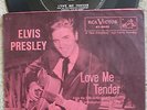 Elvis Presley - Love Me Tender / Anyway You Want Me - RARER USA 45 +DARK PINK PS