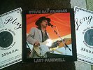 STEVIE RAY VAUGHAN Last Farewell LIVE 2 White Vinyl LP TMOQ TMQ no takrl