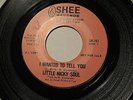 DEAD RARE Northern Soul 45 LITTLE NICKY SOUL I Wanted To Tell You SHEE 101 PROMO