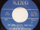 T.C. LEE & The BRICKLAYERS Rare Northern Soul 45 Up and Down the Hill King VG+