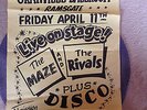 THE RIVALS rare ORIGINAL 1980 POSTER / MOD / PUNK / THE JAM 