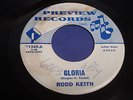 RODD KEITH  Gloria / Slow it down PREVIEW 1262 Orig 1960s Nor Soul 45 RARE