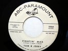SIMON & GARFUNKEL a.k.a. TOM & JERRY 45 Fightin Mad ABC Promo 1962 VG+   cc660