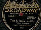 CASTLE FARMS SERENADERS.TAIN'T SO HONEY TAIN'T SO/OL' MAN RIVER. 78.BROADWAY