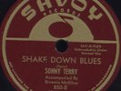 78 RPM RARE HOT HARMONICA VOCAL BLUES BY SONNY TERRY ON SAVOY 850 MUST SEE / EE-