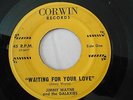 JIMMY WAYNE & GALAXIES Waiting For Your Love / You Shake Me 45 Corwin 6617/6618