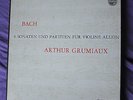 SIGNED GRUMIAUX BACH Sonatas & Partitas For Solo Violin PHILIPS 835 198/200 BOX