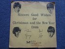 THE BEATLES -First Christmas Record- 1963 Fan Club Flexi disc /Newsletter