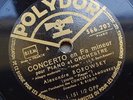 ALEXANDRE BOROWSKY, EUGENE BIGOT - JS BACH concerto in F minor POLYDOR 78rpm