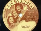 Universal Pictures 78rpm Andrews Sisters Picture Label - Boogie Woogie 78 RPM